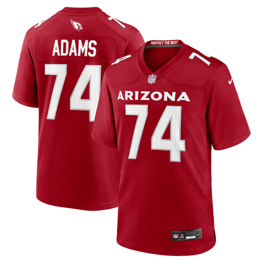 Arizona Cardinals Isaiah Adams Nike Cardinal Team Game Jersey