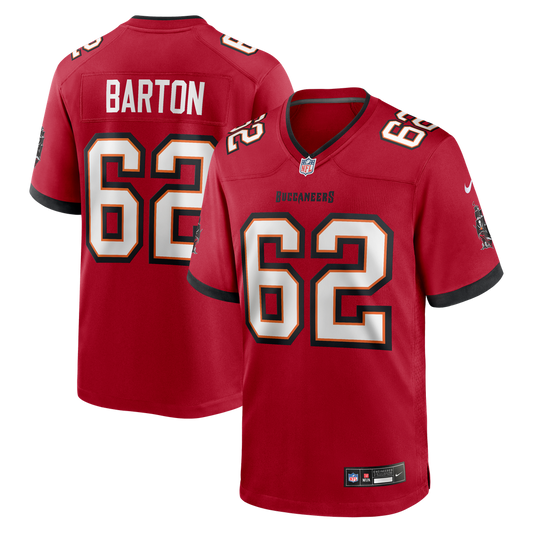 Graham Barton Pick No. 26 Nike Red Player Game Jersey