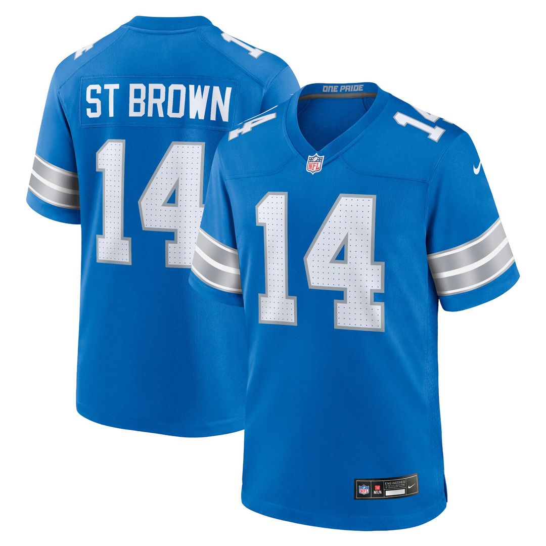 Detroit Lions Amon-Ra St. Brown Nike Black 2nd Alternate Game Jersey