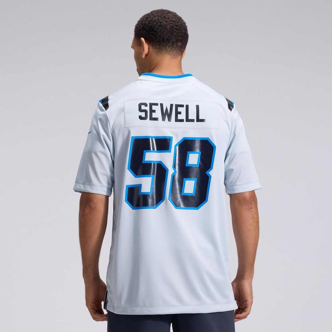 Detroit Lions Penei Sewell Nike Silver 2026 Rivalries Collection Game Jersey