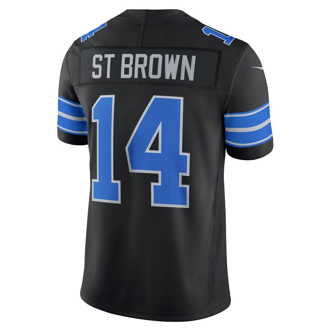 Detroit Lions Amon-Ra St. Brown Nike White Vapor F.U.S.E. Stitched Limited Jersey