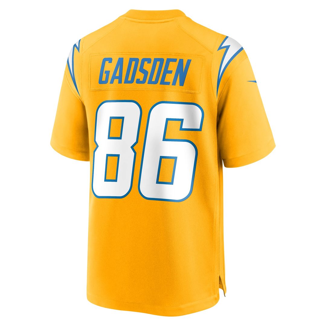 Los Angeles Chargers Oronde Gadsden Nike Gold Alternate Charger Power Game Jersey