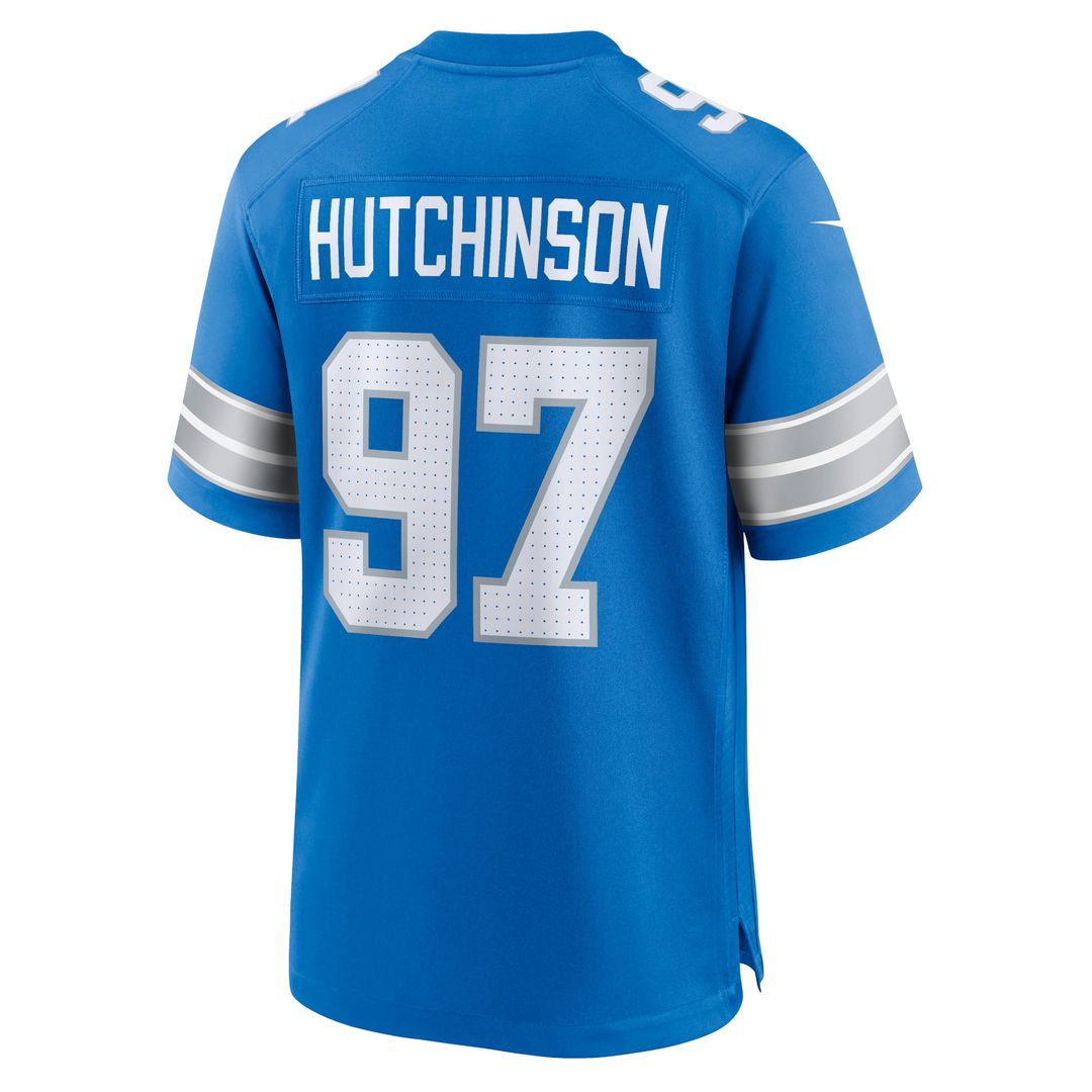 Detroit Lions Aidan Hutchinson Nike Black 2nd Alternate Game Jersey