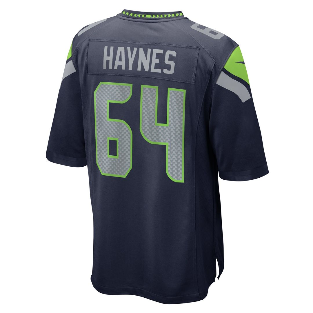 Seattle Seahawks Christian Haynes Nike College Navy Game Jersey
