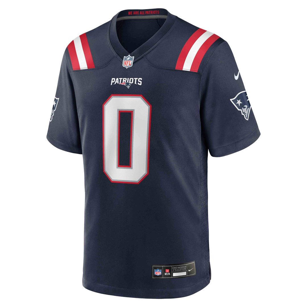 New England Patriots Christian Gonzalez Nike White Game Jersey