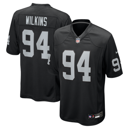 Las Vegas Raiders Christian Wilkins Nike Black Team Game Jersey