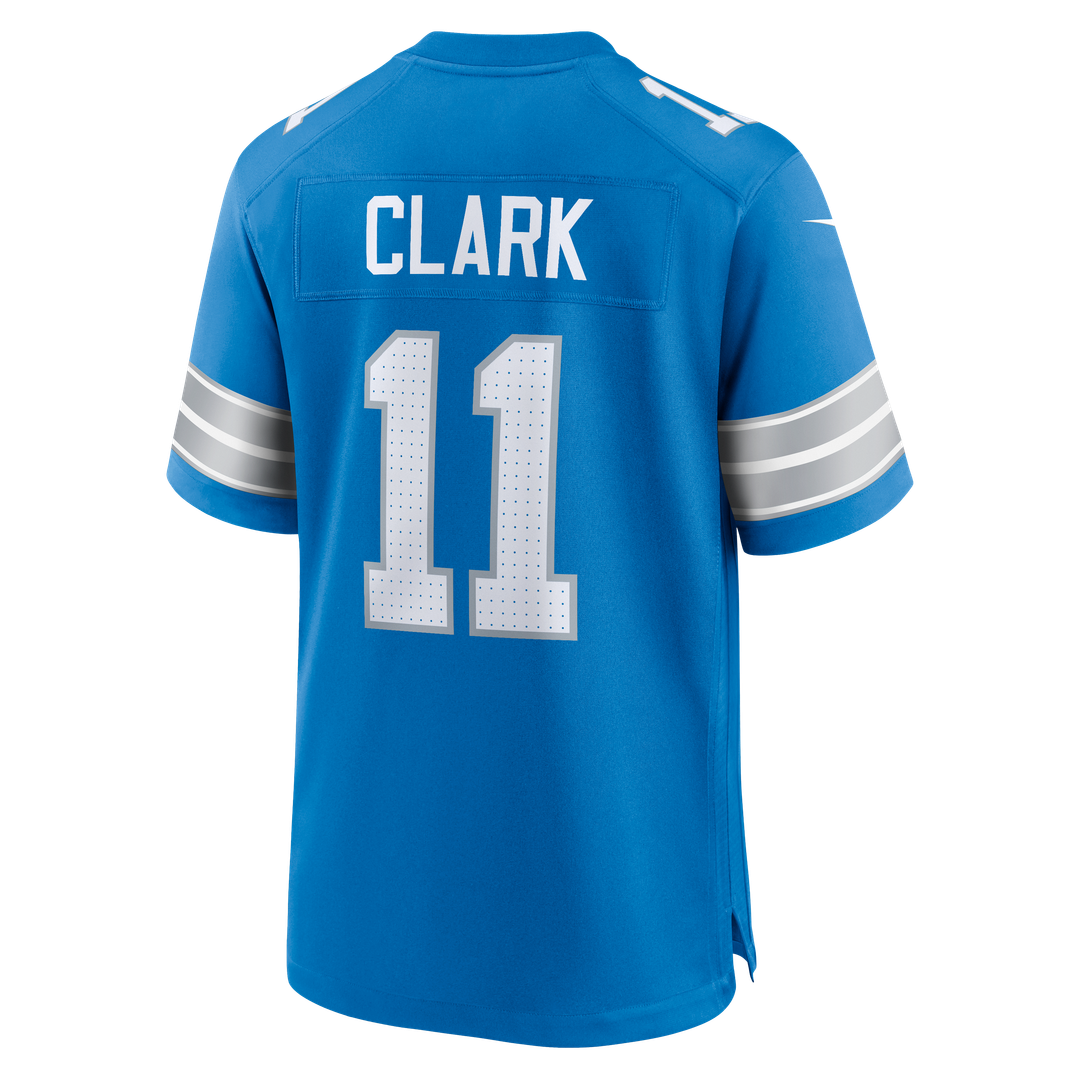 Detroit Lions Damone Clark Nike Blue Team Game Jersey