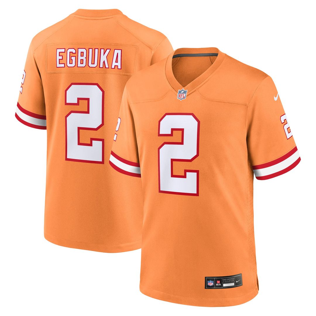 Tampa Bay Buccaneers Emeka Egbuka Nike Red Team Game Jersey