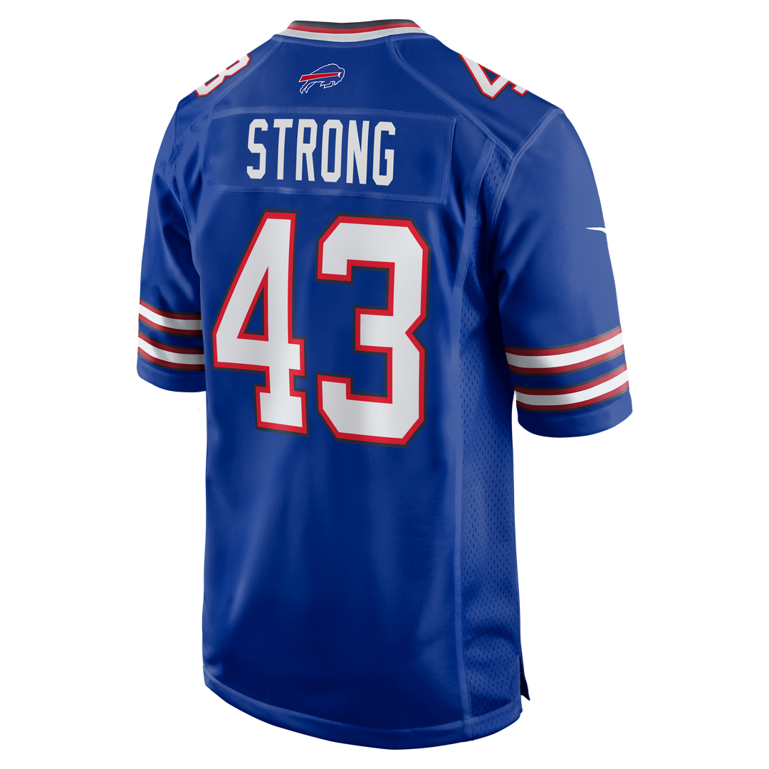 Buffalo Bills Dorian Strong Nike Royal Team Game Jersey
