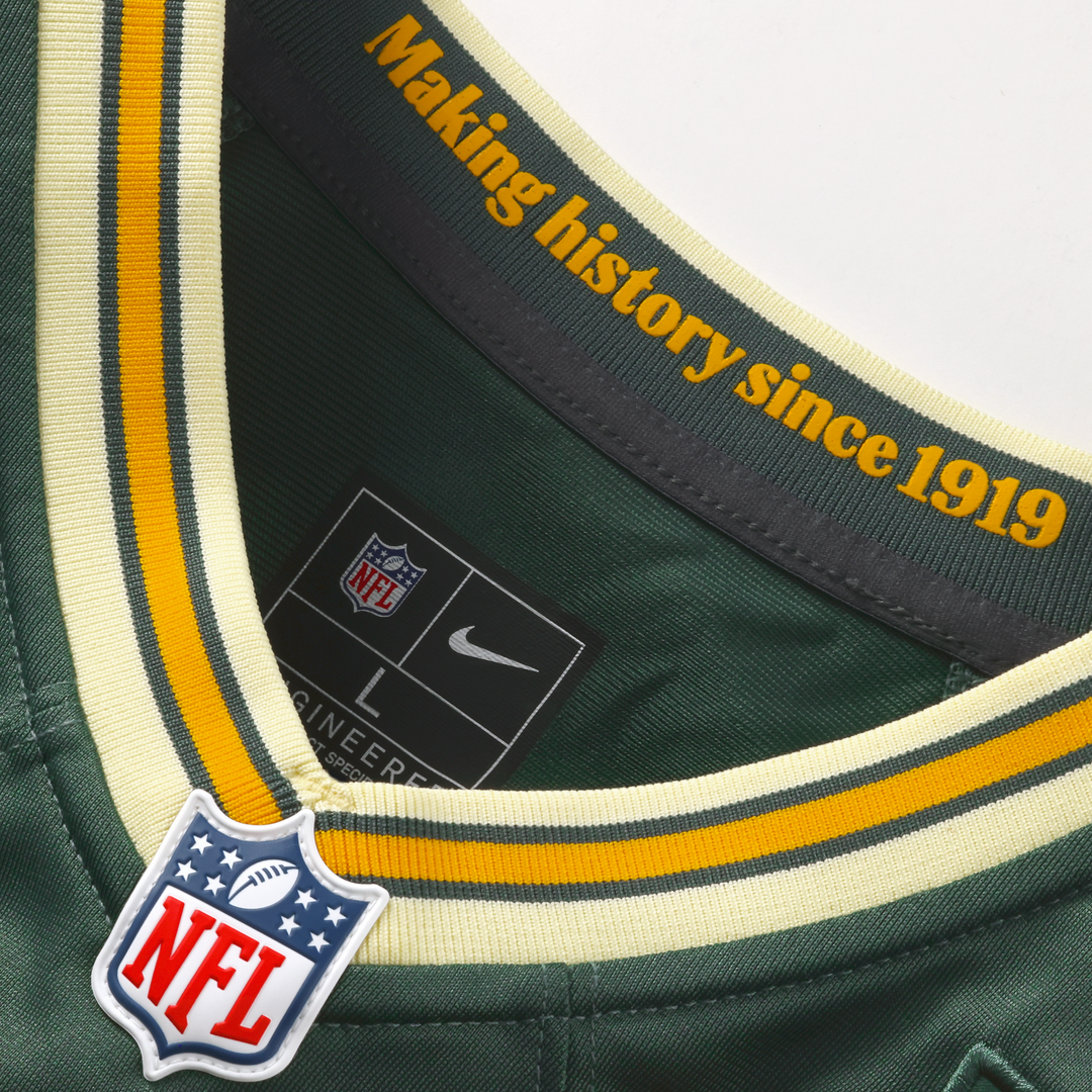 Green Bay Packers Josh Jacobs Nike Green 2026 Rivalries Collection Game Jersey