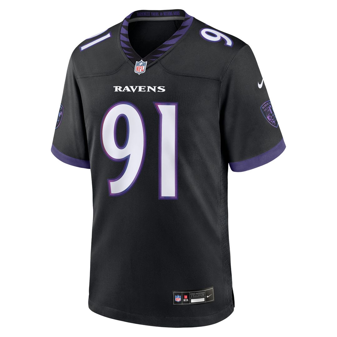 Baltimore Ravens Trey Hendrickson Nike Purple Team Game Jersey