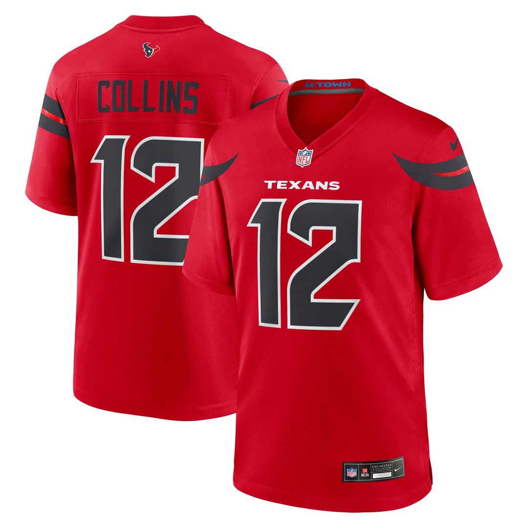 Houston Texans Nico Collins Nike White Game Jersey