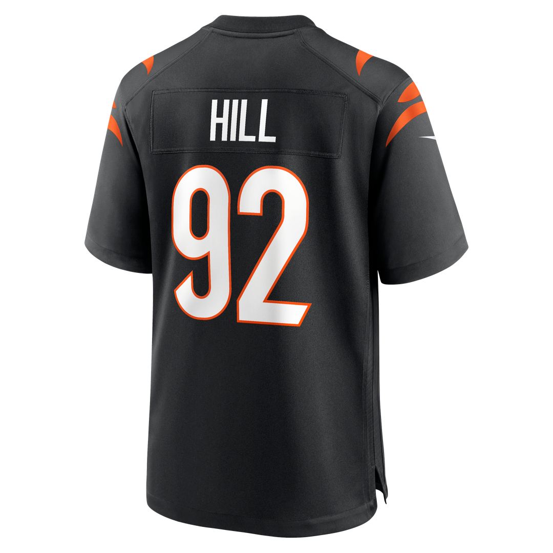 Cincinnati Bengals B.J. Hill Nike Black Game Jersey