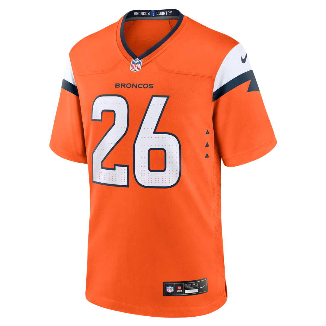 Denver Broncos Devon Key Nike Orange Team Game Jersey