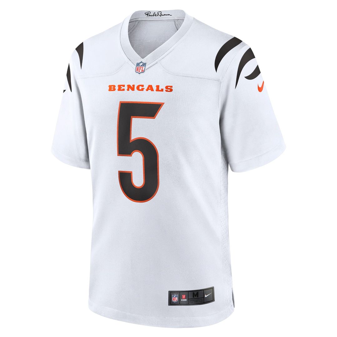 Cincinnati Bengals Tee Higgins Nike White Game Jersey