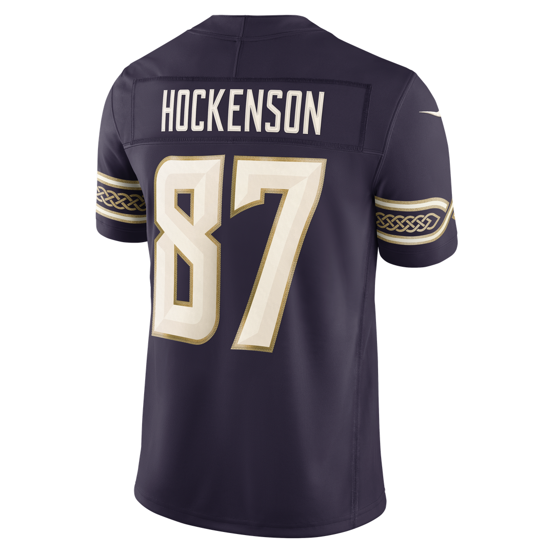 Minnesota Vikings T.J. Hockenson Nike Purple 2026 Rivalries Collection Stitched Limited Jersey