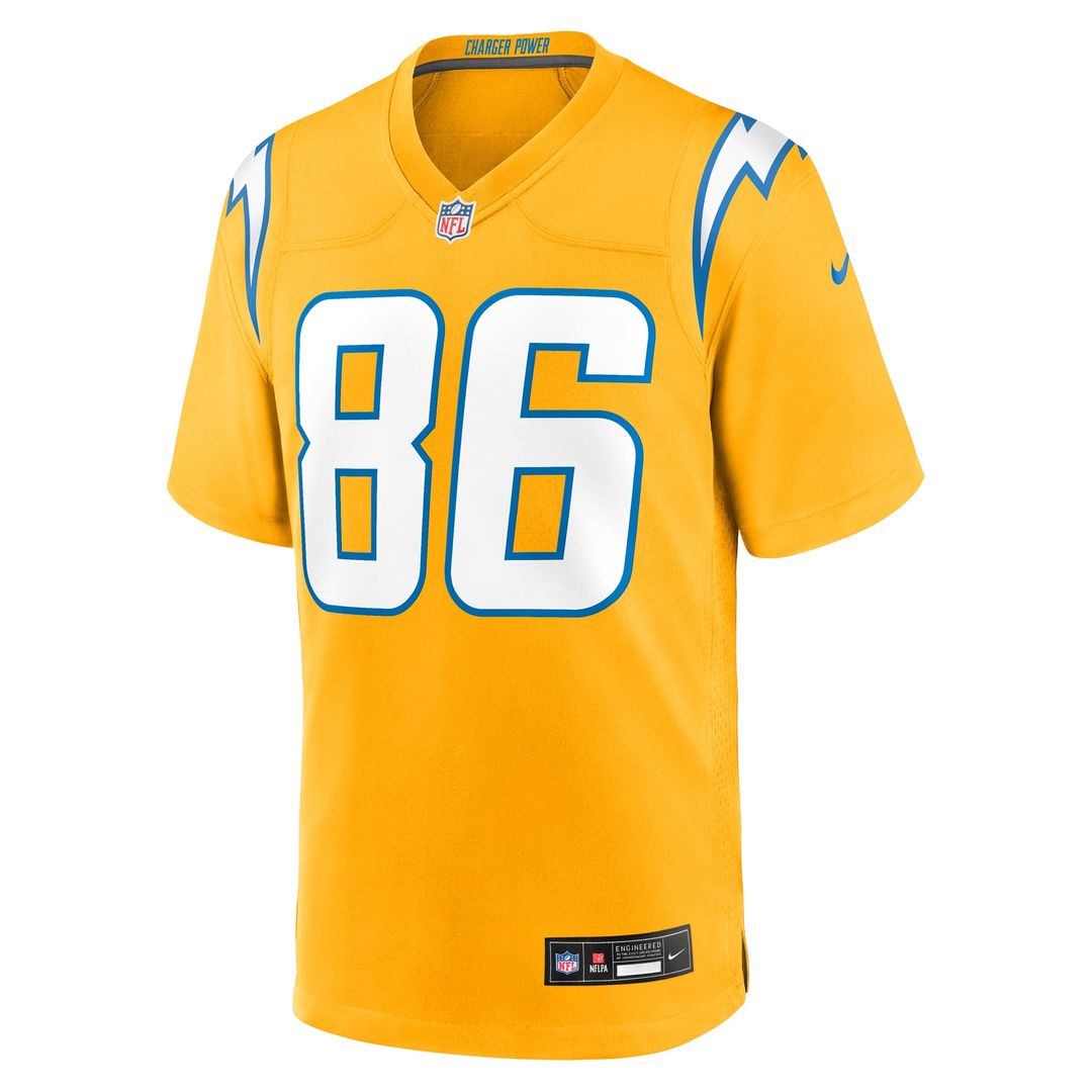 Los Angeles Chargers Oronde Gadsden Nike Powder Blue Team Game Jersey