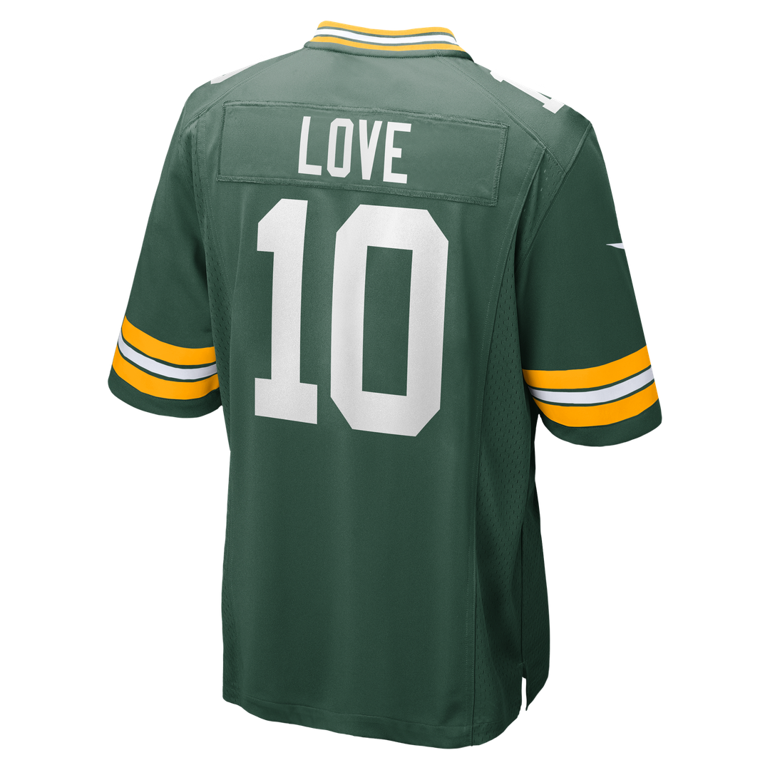 Green Bay Packers Jordan Love Nike Green Player Game Jersey