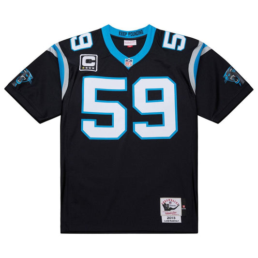 Carolina Panthers Luke Kuechly Mitchell & Ness Black 2013 Authentic Throwback Retired Player Jersey