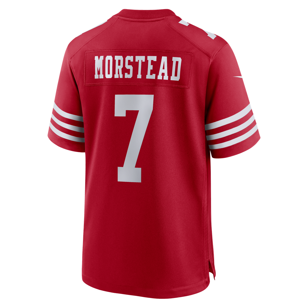 San Francisco 49ers Thomas Morstead Nike Scarlet Team Game Jersey