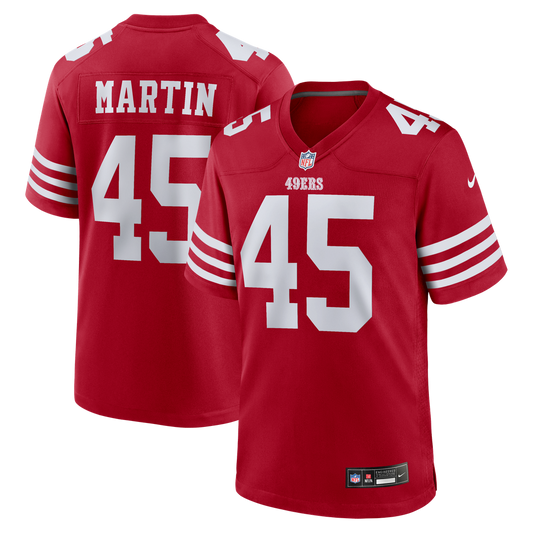 San Francisco 49ers Nick Martin Nike Scarlet Team Game Jersey