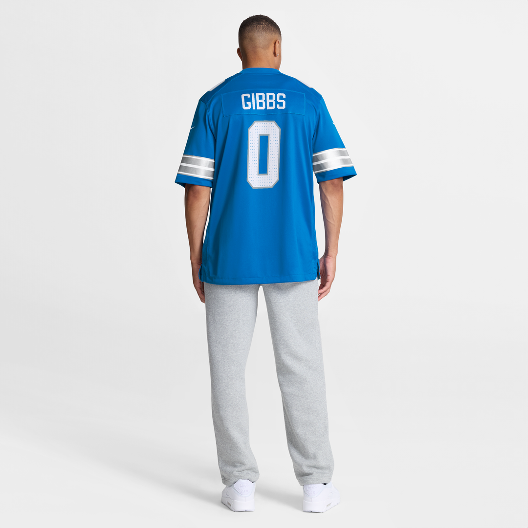 Detroit Lions Jahmyr Gibbs Nike Blue Game Player Jersey