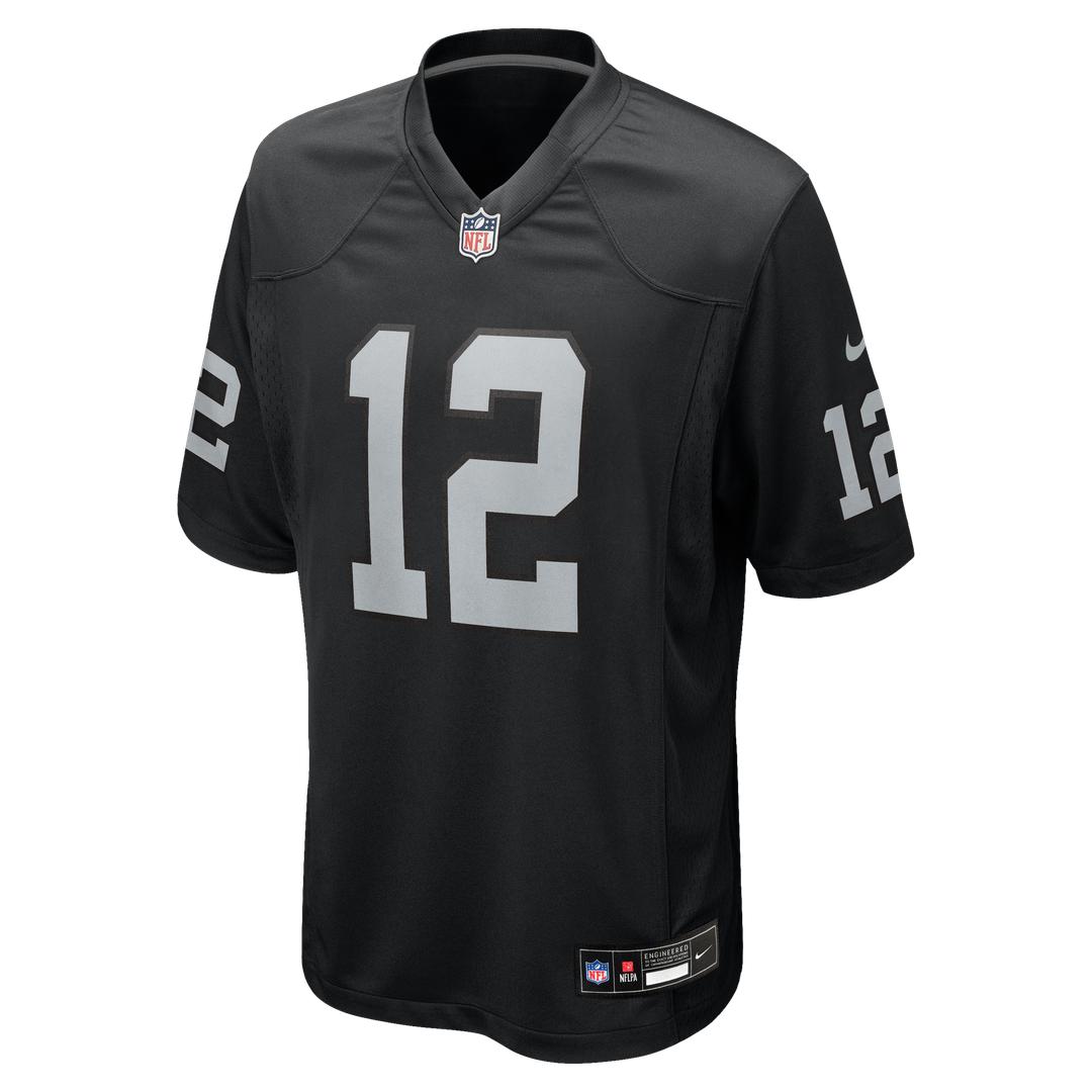 Las Vegas Raiders Ken Stabler Nike Black Game Retired Player Jersey