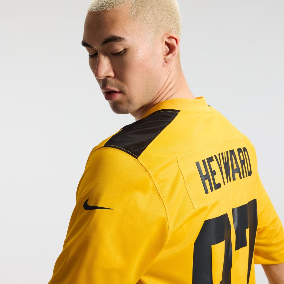 Pittsburgh Steelers Cameron Heyward Nike Gold Alternate 1933 Throwback Game Jersey