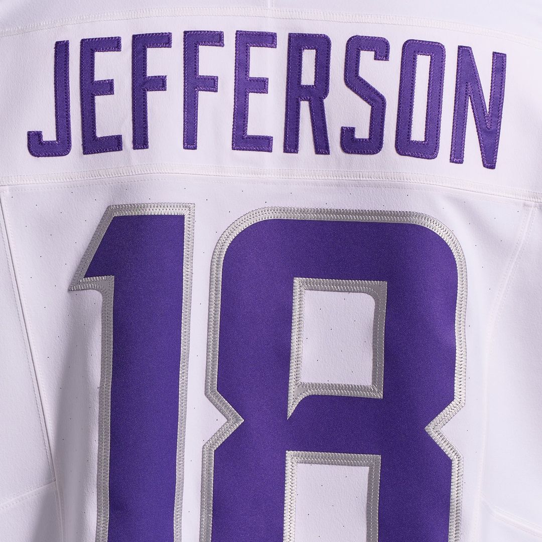 Minnesota Vikings Justin Jefferson Nike White Alternate Vapor F.U.S.E. Elite Player Jersey