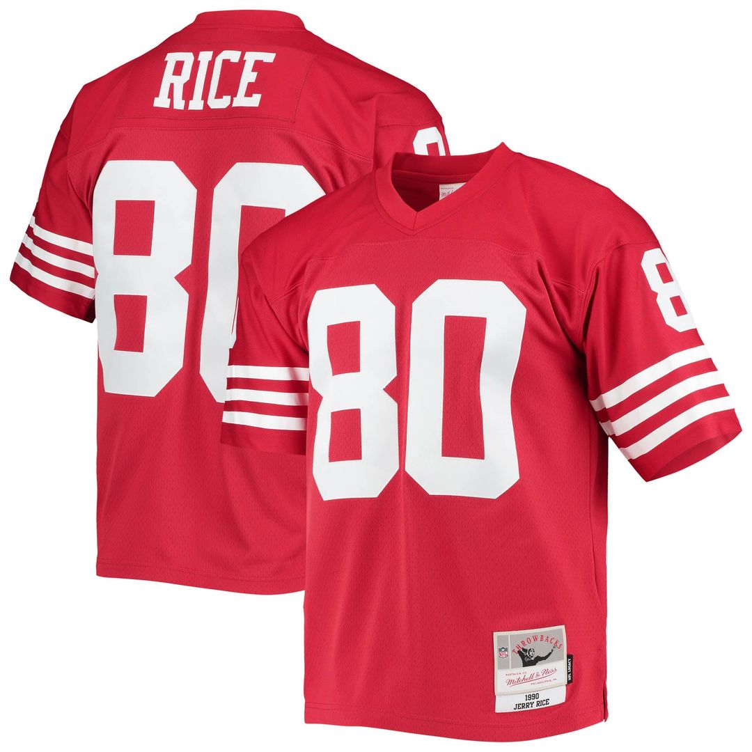 San Francisco 49ers Jerry Rice Mitchell & Ness White Legacy Replica Jersey
