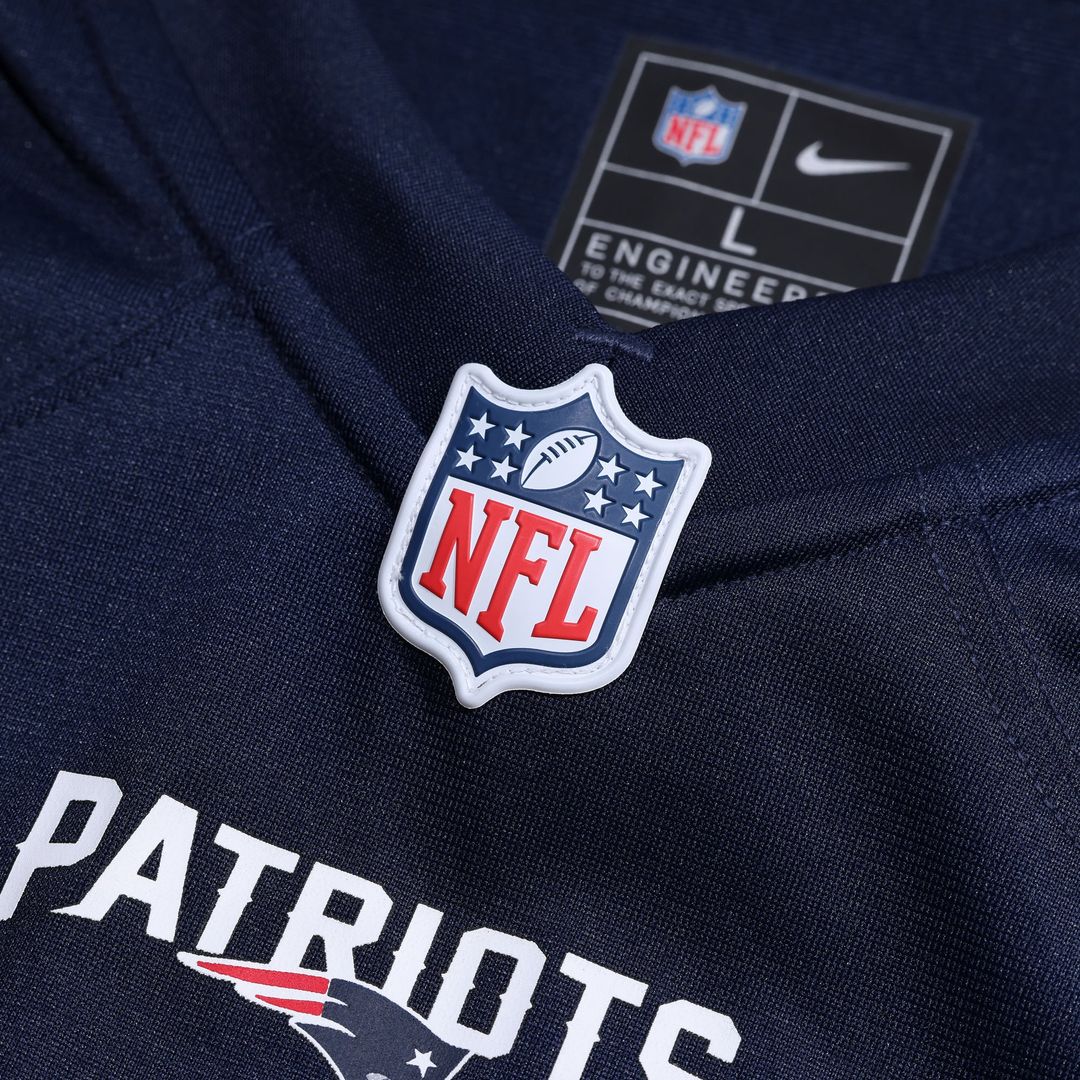 New England Patriots Jared Wilson Nike Navy Team Game Jersey
