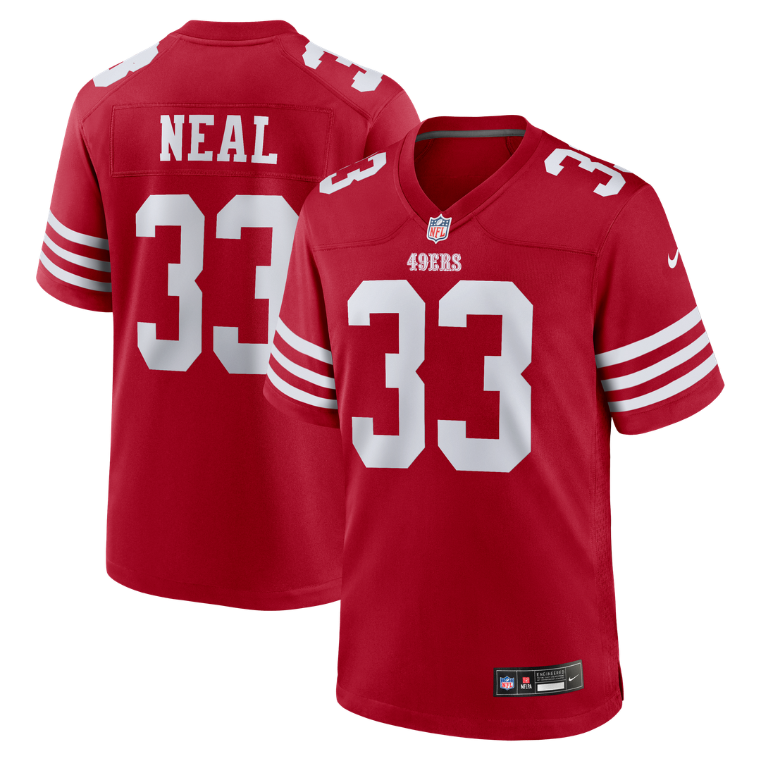 San Francisco 49ers Siran Neal Nike Scarlet Team Game Jersey
