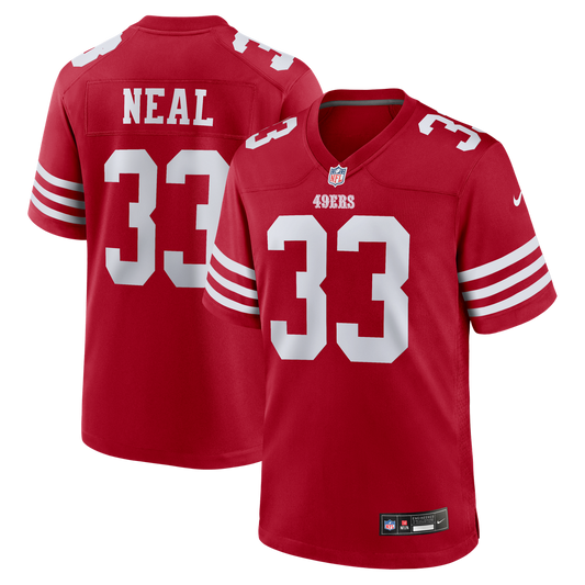 San Francisco 49ers Siran Neal Nike Scarlet Team Game Jersey
