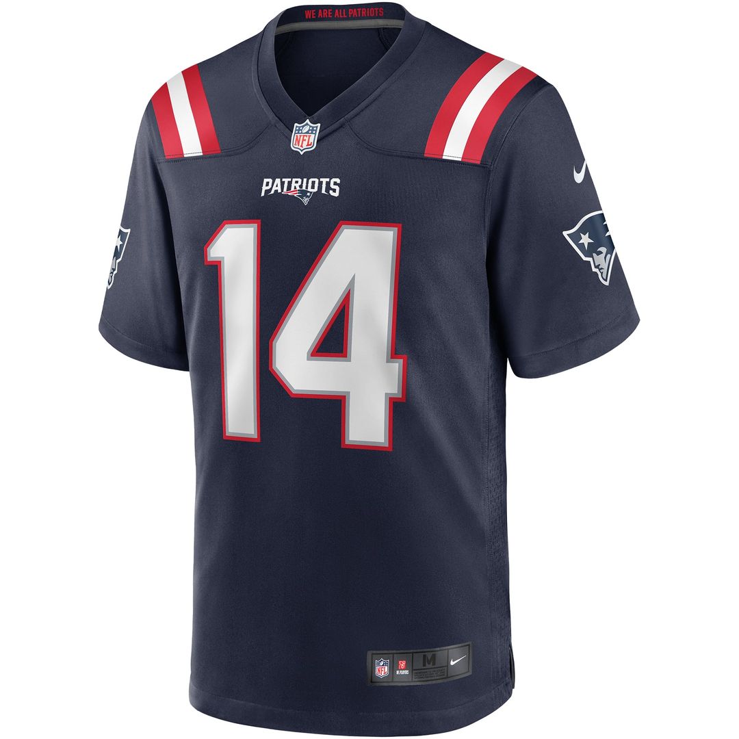New England Patriots Steve Grogan Nike Navy Game Retired Player Jersey