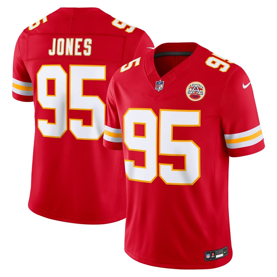 Kansas City Chiefs Chris Jones Nike Red Team Vapor F.U.S.E. Stitched Limited Jersey