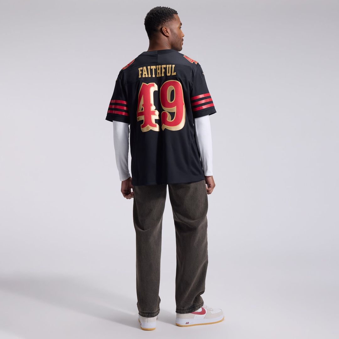 San Francisco 49ers The Faithful Nike Black Rivalries Collection Stitched Limited Jersey