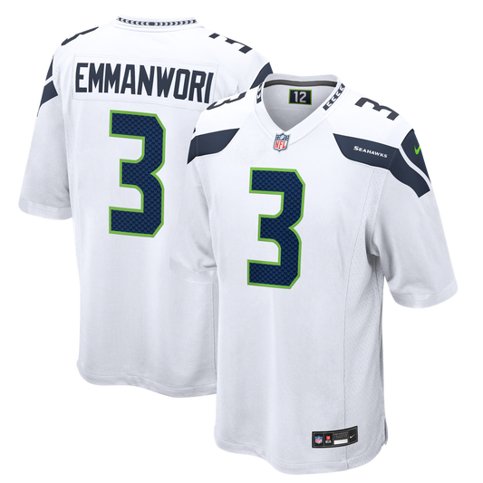 Seattle Seahawks Nick Emmanwori Nike White Game Jersey