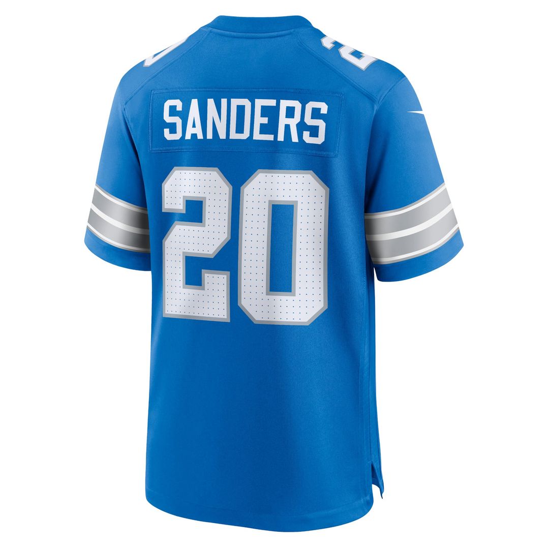 Detroit Lions Barry Sanders Nike Black 2nd Alternate Retired Player Game Jersey