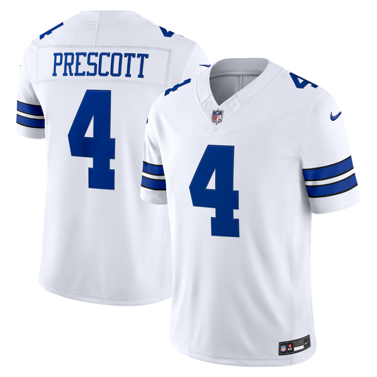 Dallas Cowboys Dak Prescott Nike White Vapor F.U.S.E. Stitched Limited Jersey