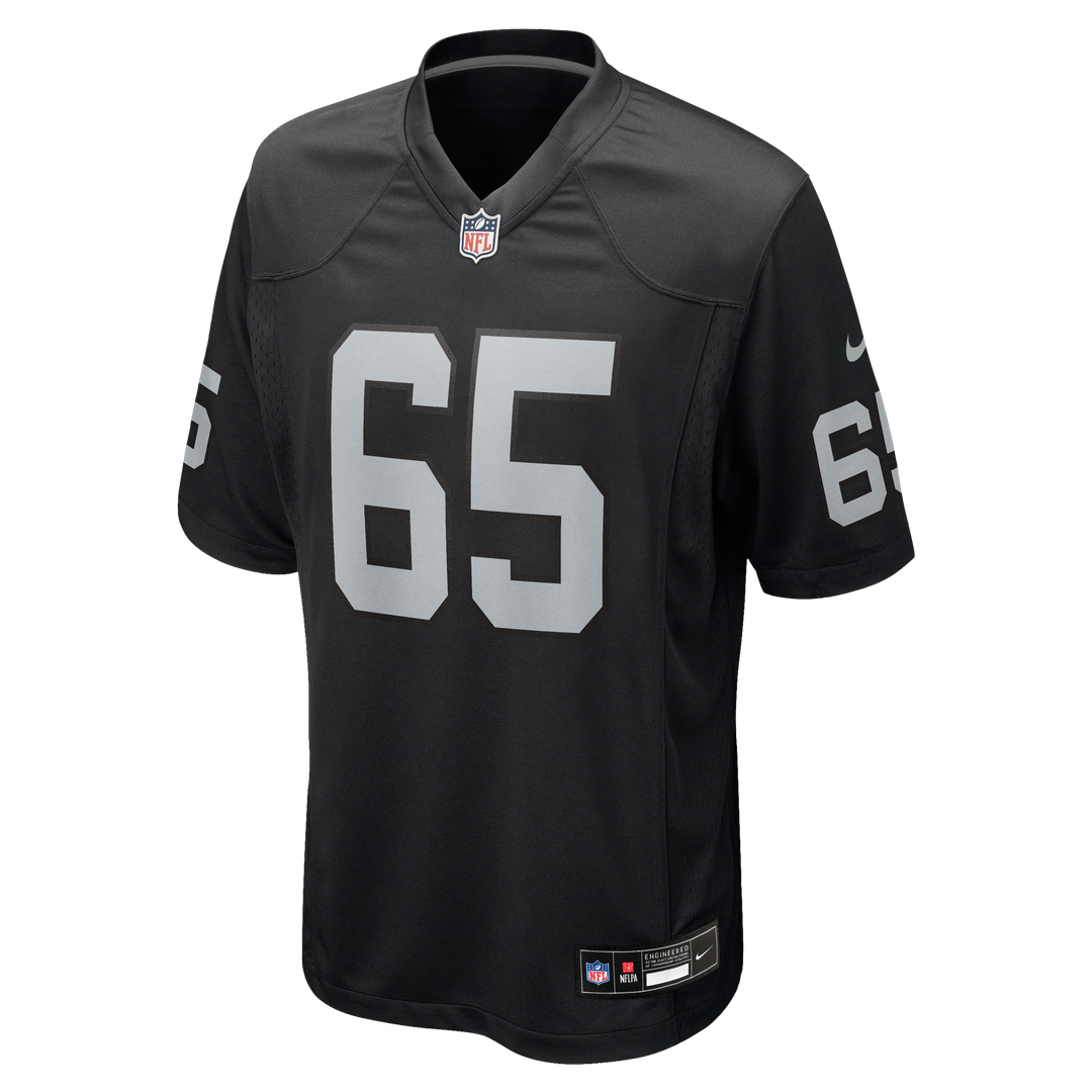 Las Vegas Raiders Tyler Linderbaum Nike Black Team Game Jersey