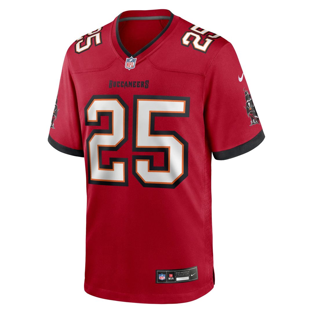Tampa Bay Buccaneers Jacob Parrish Nike Red Team Game Jersey