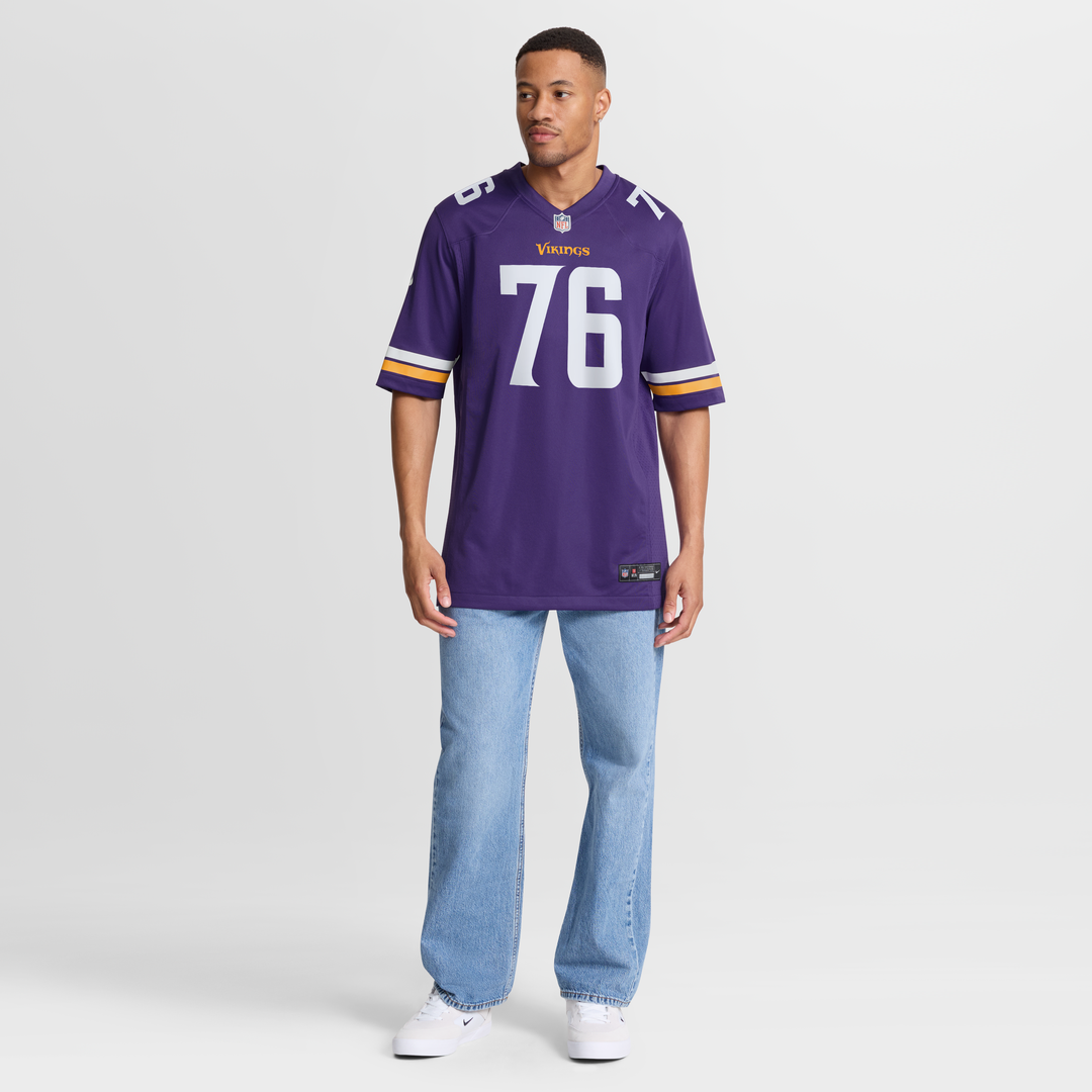 Minnesota Vikings Will Fries Nike Purple Team Game Jersey