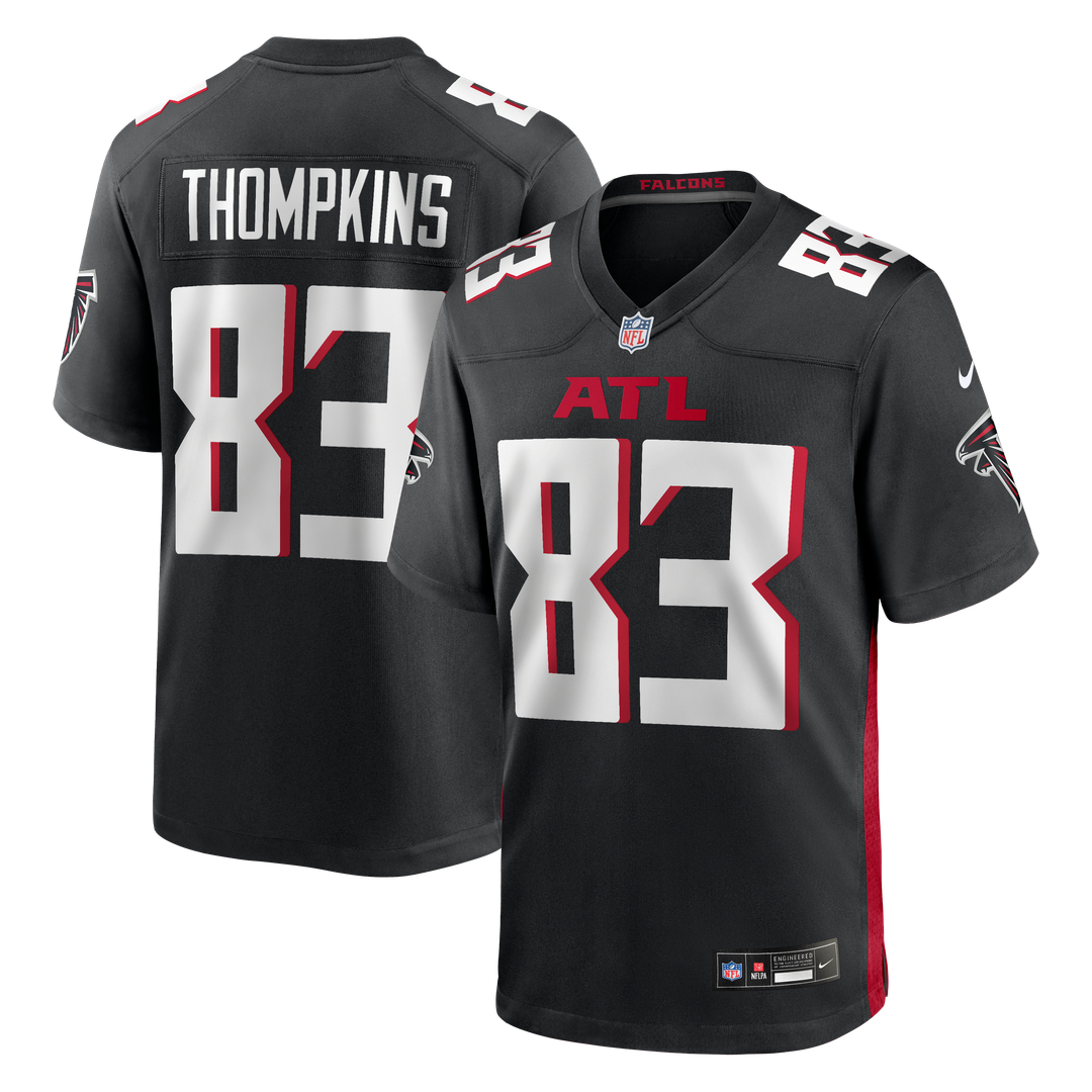 Atlanta Falcons Deven Thompkins Nike Black Team Game Jersey