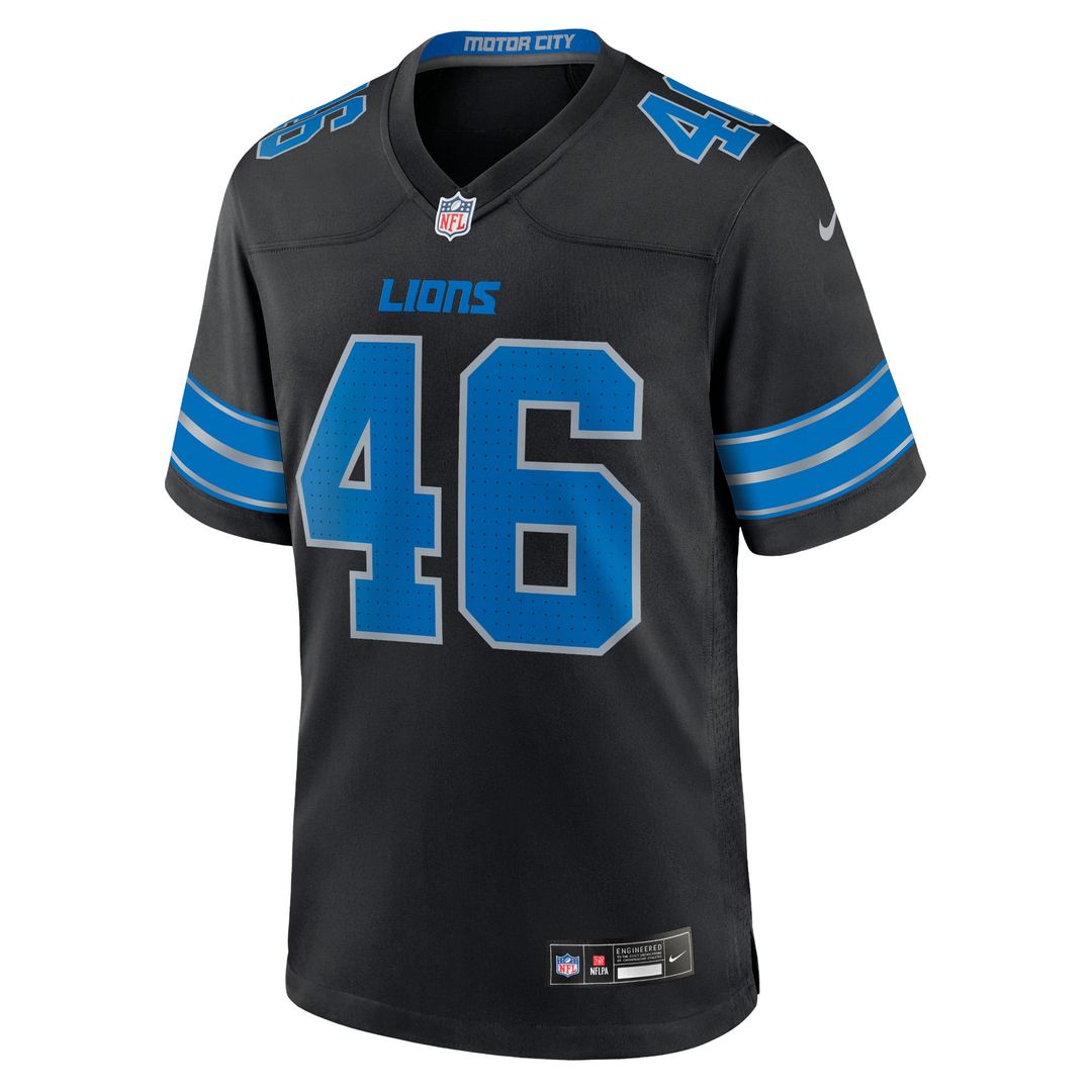 Detroit Lions Jack Campbell Nike White White Game Jersey