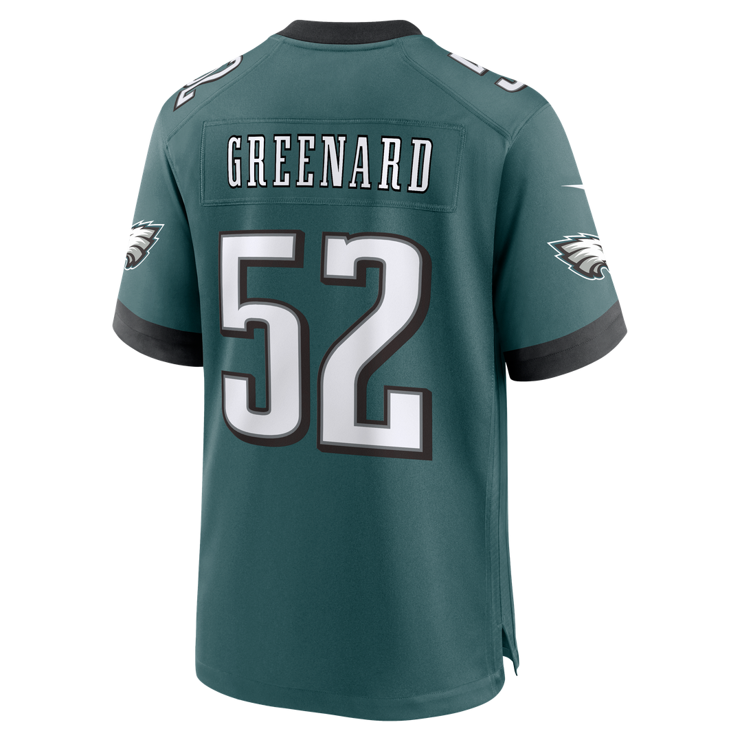 Philadelphia Eagles Jonathan Greenard Nike Midnight Green Team Game Jersey