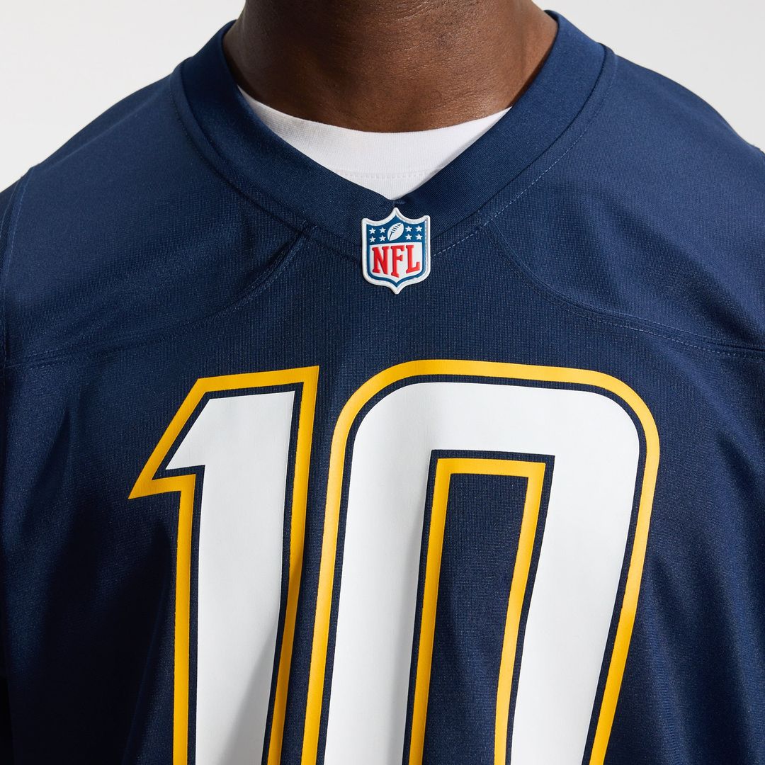 Los Angeles Chargers Justin Herbert Nike Gold Alternate Charger Power Game Player Jersey