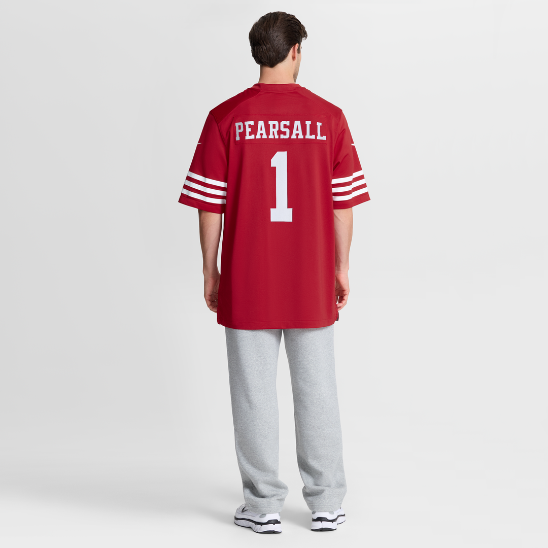 San Francisco 49ers Ricky Pearsall Nike Scarlet 80th Anniversary Game Jersey