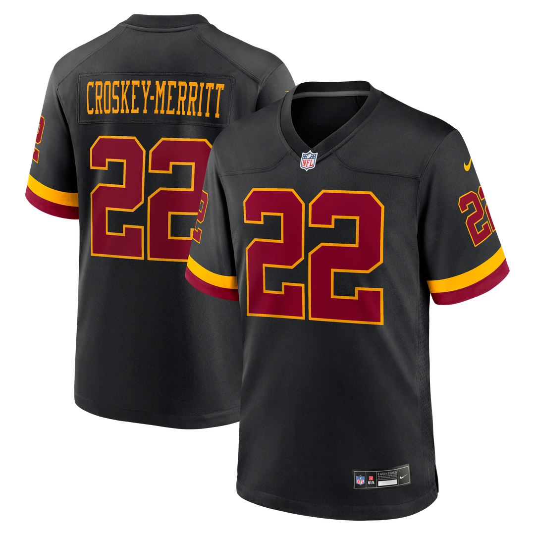 Washington Commanders Jacory Croskey-Merritt Nike Burgundy Game Jersey