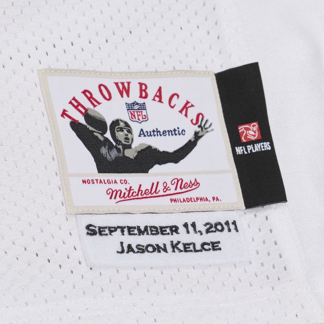 Philadelphia Eagles Jason Kelce Mitchell & Ness White 2011 Authentic Throwback Jersey