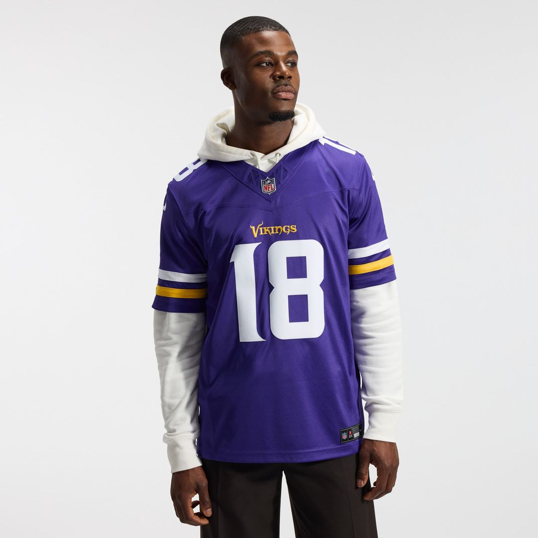 Minnesota Vikings Justin Jefferson Nike White Alternate Vapor F.U.S.E. Stitched Limited Jersey